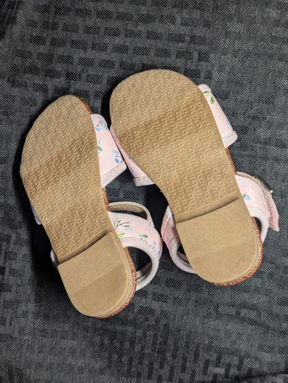 Pink & Sparkly Floral Sam Edelman Sandals.